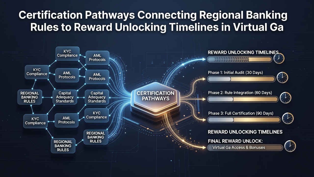 Flowchart illustrating how regional banking certifications influence reward activation periods on virtual platforms