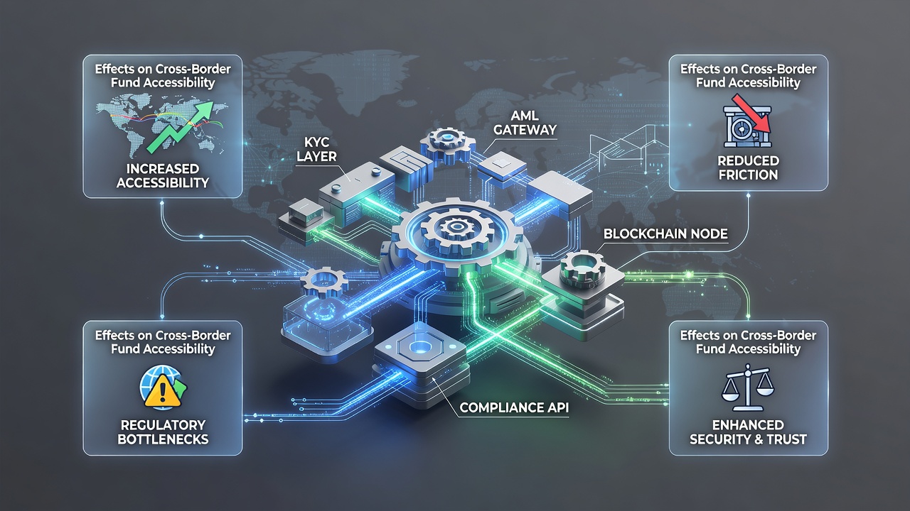Cross-border fund flow diagram illustrating verification checkpoints in gaming networks