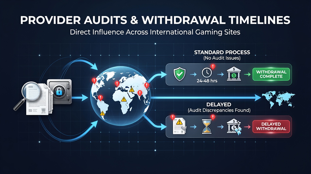 Overview of provider audit processes affecting casino withdrawal systems globally