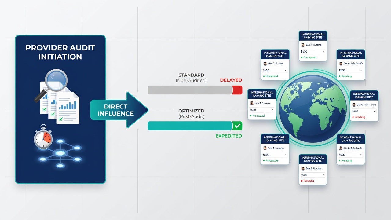 Detailed view of audit documentation and transaction verification affecting payout speeds
