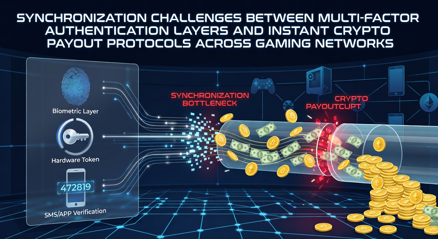 Diagram showing multi-factor authentication steps intersecting with blockchain transaction flows in gaming platforms