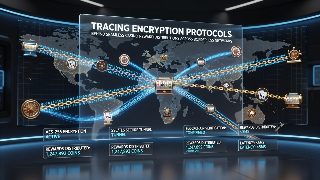 Encrypted transaction flow visualization with protocol stack layers and cross-border node connections