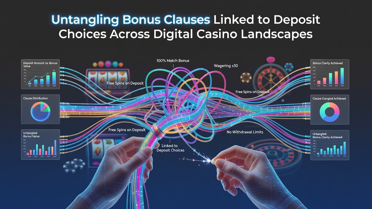 Digital casino interface showing deposit options and bonus terms on a mobile screen